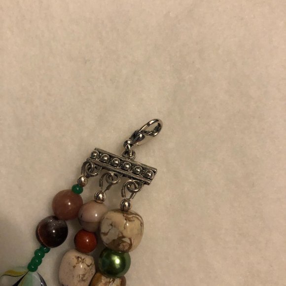 Betsy Michaels Jasper Glass Necklace - Picture 7 of 7